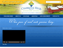 Tablet Screenshot of cambridgehills.com